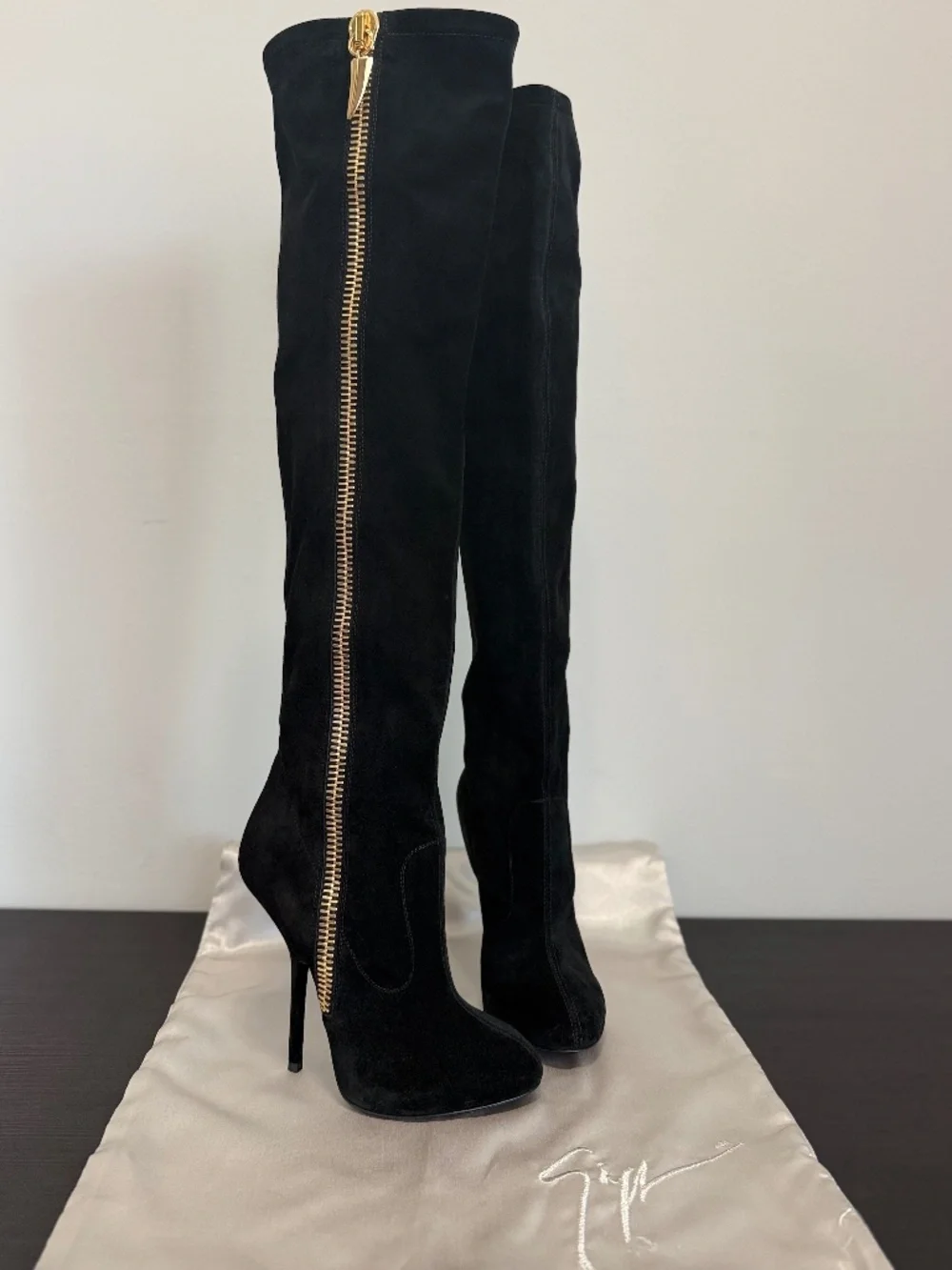 Giuseppe Zanotti Over the knee Suede Dramatic Boots